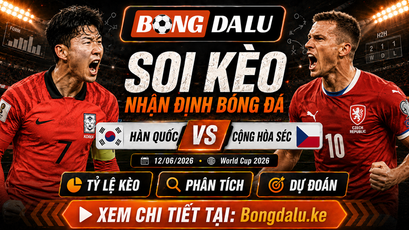 Đội hình ra sân của Hàn Quốc vs Cộng hòa Séc