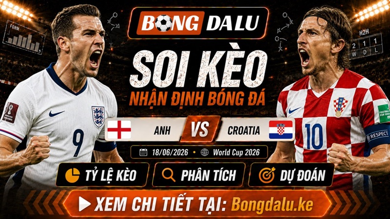 Đội hình ra sân dự kiến của Anh vs Croatia