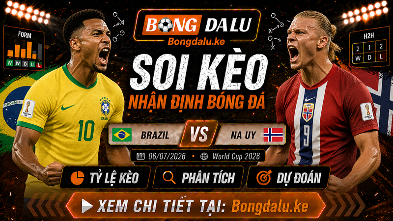 Lực lượng dự kiến của Brazil vs Na Uy